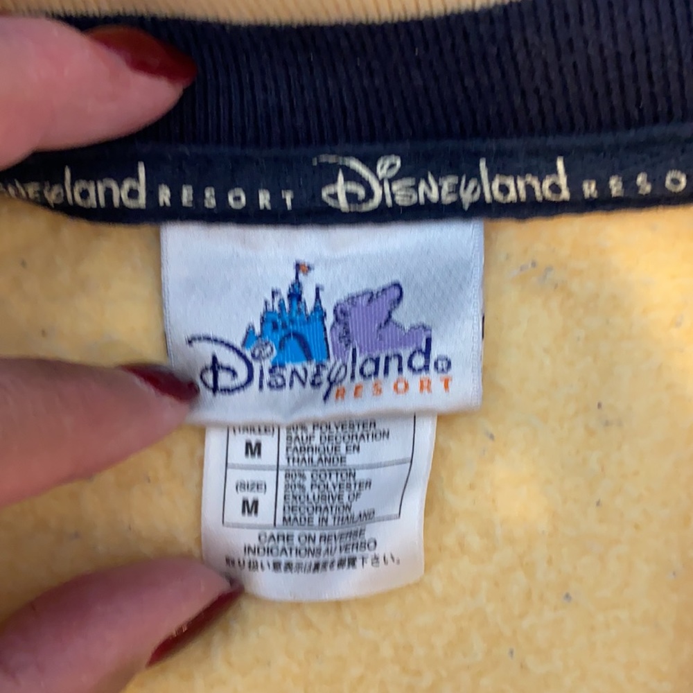 Disney Yellow Sweatshirt with Mickey Mouse Embroidery - Picture 8 of 10